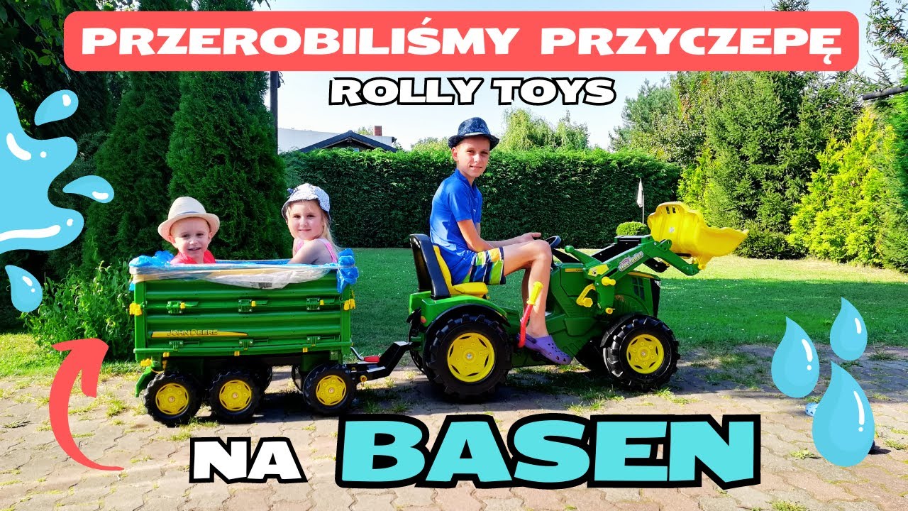 Przerobiliśmy przyczepę Rolly Toys na basen