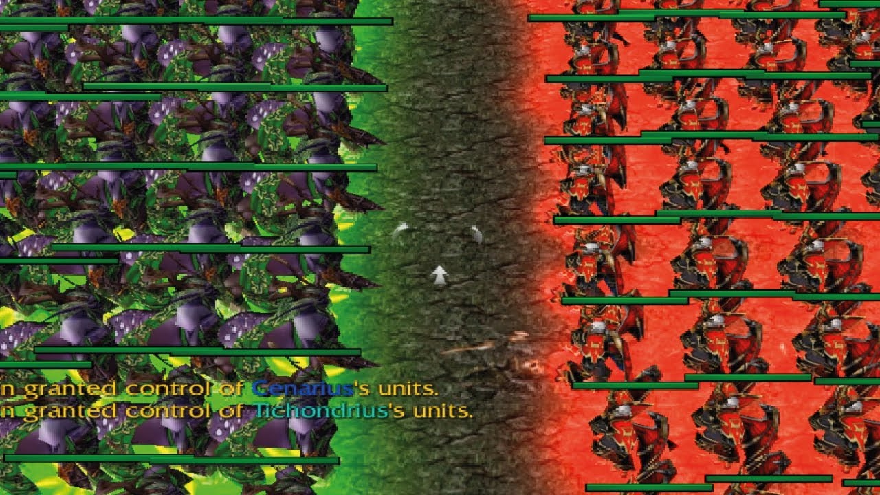 100 Cenarius vs 100 Tichondrius (All Lv10 With Skills)