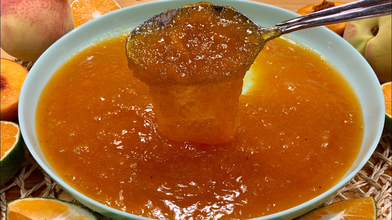 Peach & Tangerine Jam Recipe | Homemade Jam Recipe | Morabaye Holoo Narengi
