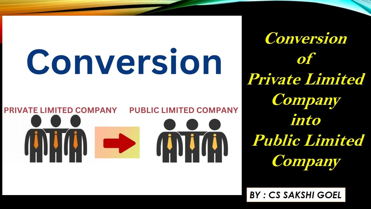 CONVERSION OF PRIVATE LIMITED COMPANY INTO PUBLIC #companiesact2013 #companylaw @cssakshigoel