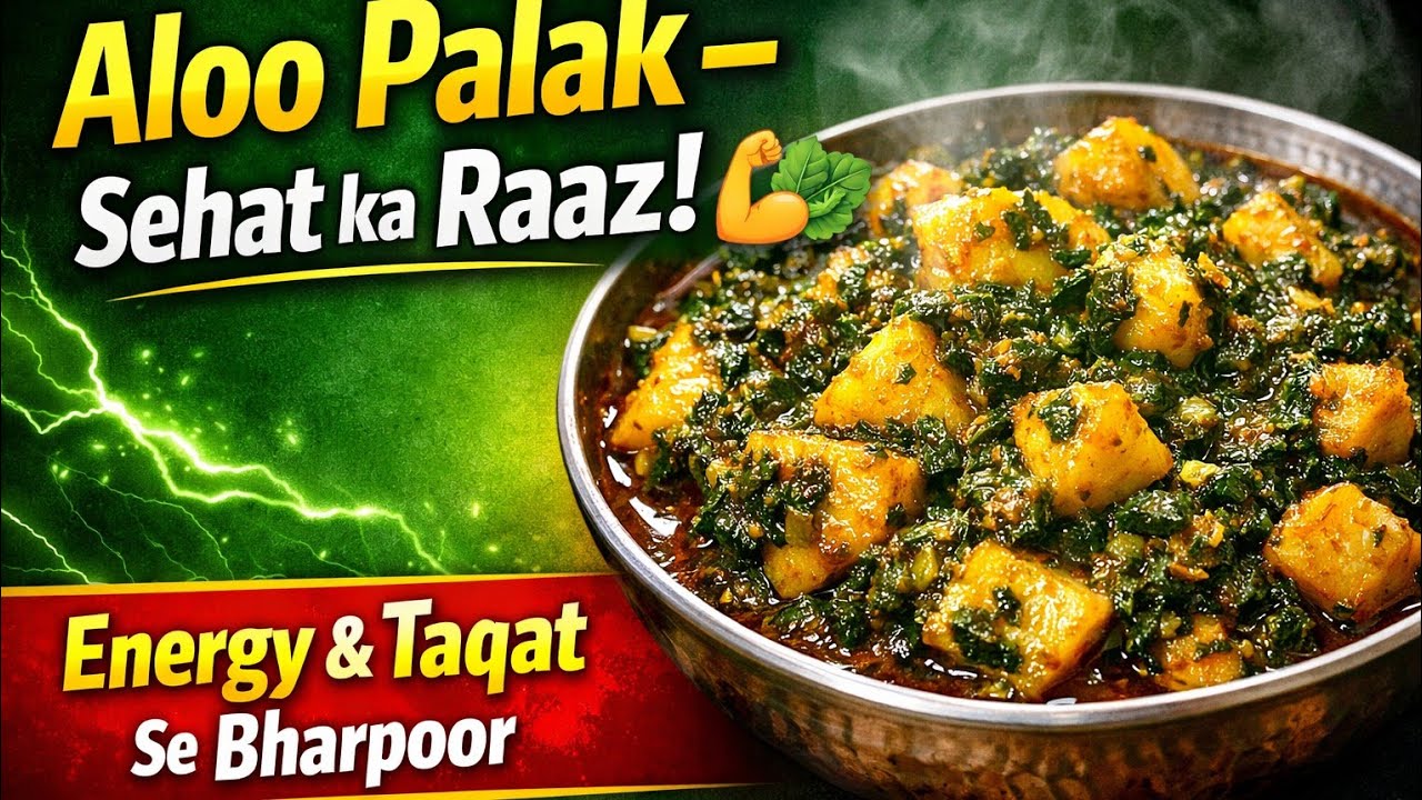 Sehat Ka Khazana Aloo Palak | Energy Booster Desi Recipe | Ar Pakistani Food Recipe