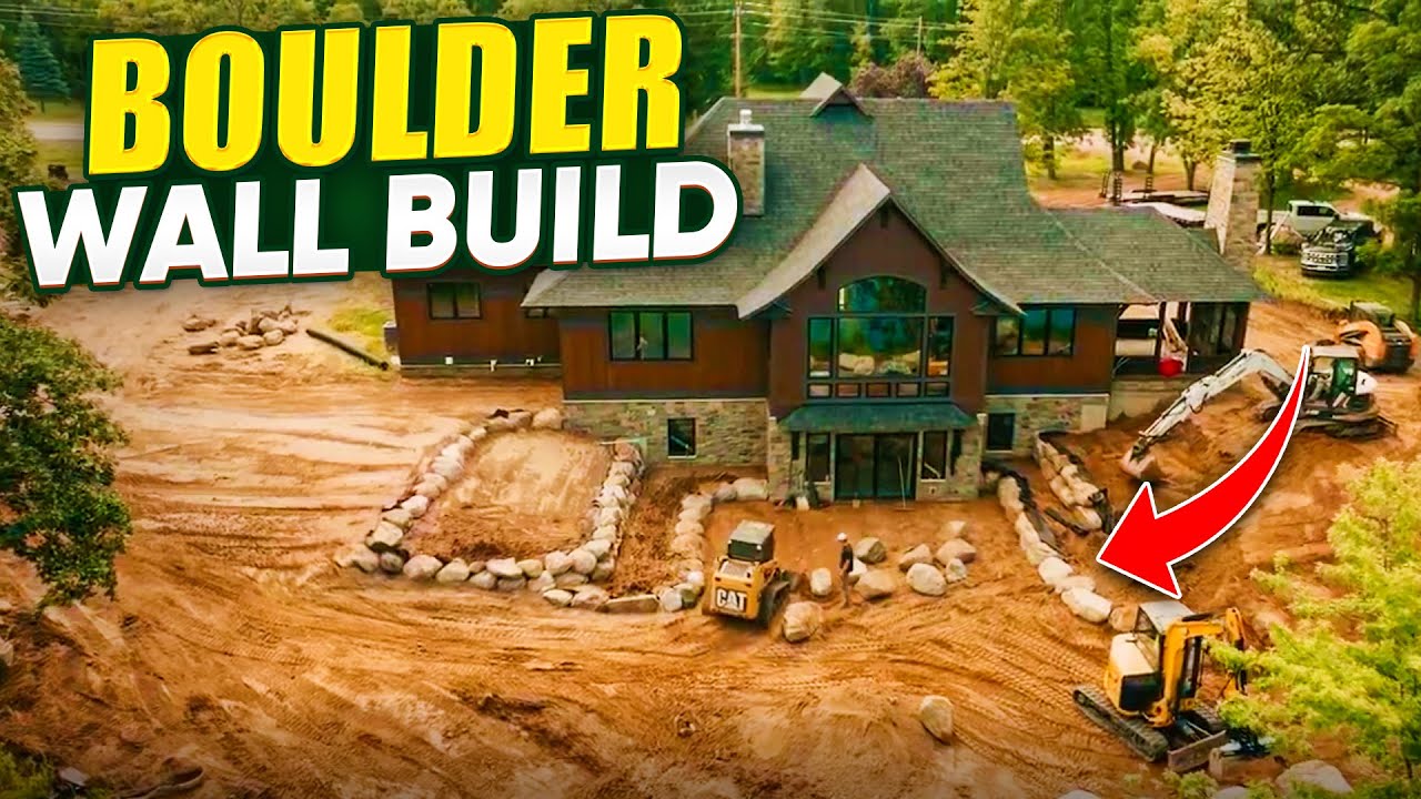 Start of a Week Long Boulder Project! | Caterpillar 305 | CMP Hydra Grapple