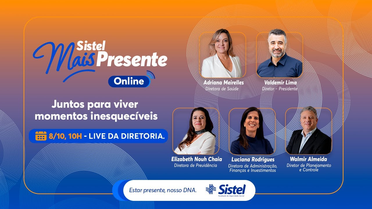 Sistel Mais Presente Online 2025 | Live Diretoria Sistel