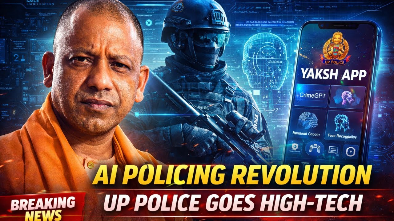 AI Policing Revolution Begins CM Yogi Launches Powerful Yaksh App #uppolice #cmyogi #yogiadityanath 