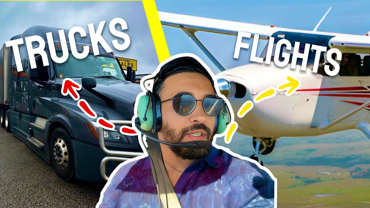 من سائق شاحنة بامريكا إلى طيّار! 🚛✈️🇺🇸