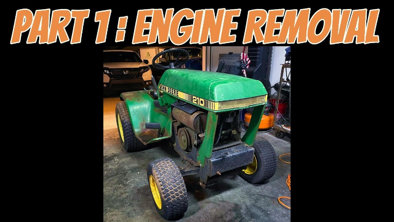 Turning my old John Deere Riding Mower into a Drift Mower Part 1