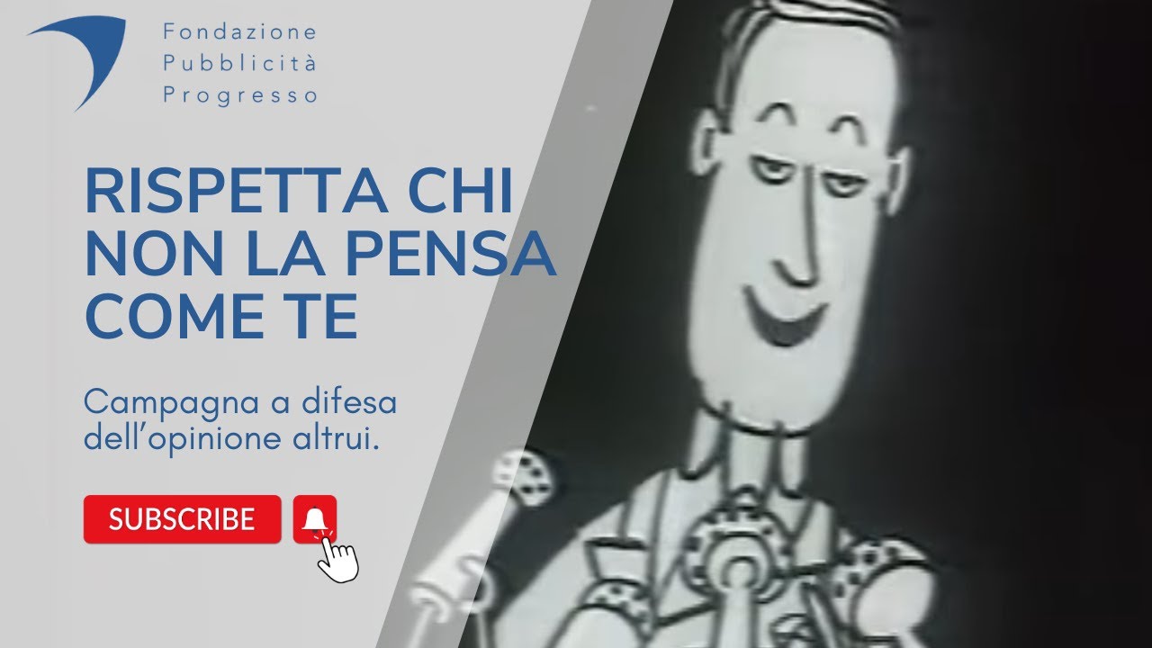 Pubblicit&agrave; Progresso 1973 - Rispetta l'opinione altrui