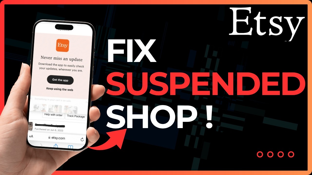 How To Fix Etsy Shop Suspended !