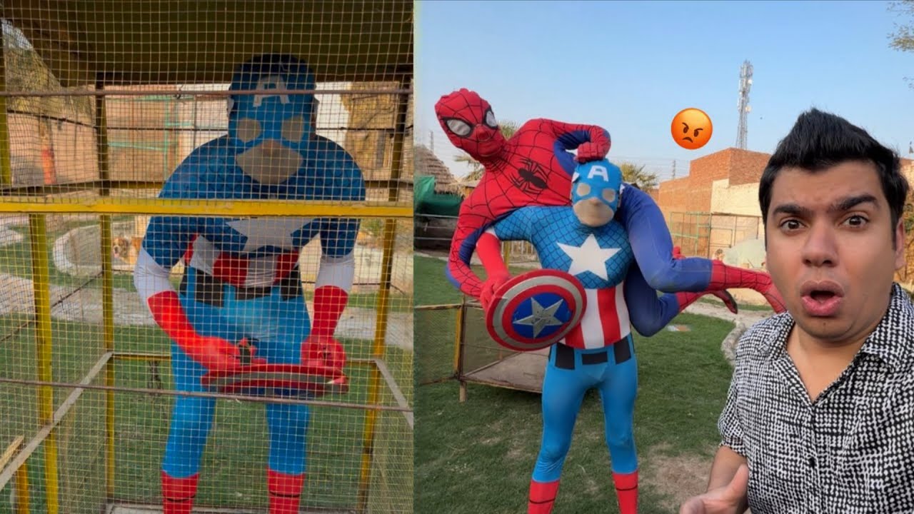 Waleed Ky Zoo Main Spider Man Ny Captain Amarica Ko Pakar Lea