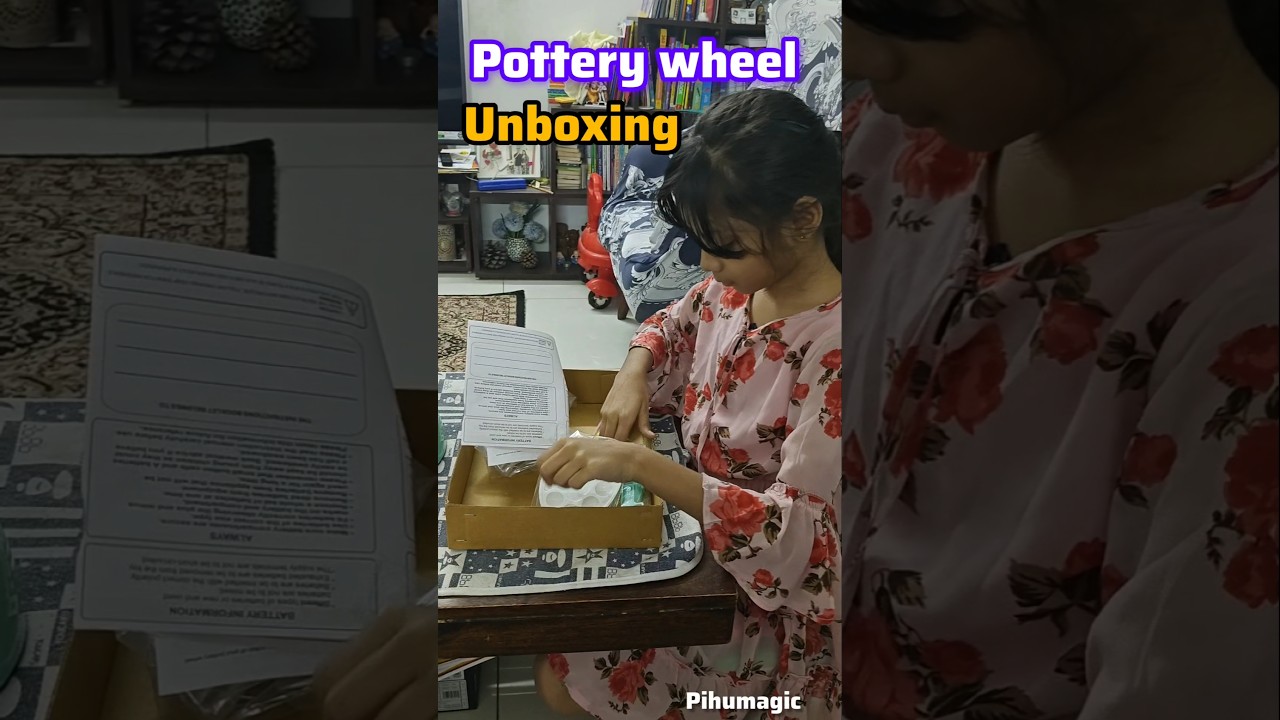 Pihu’s Pottery Wheel Unboxing 🎁 | Kids Clay Art Fun Video