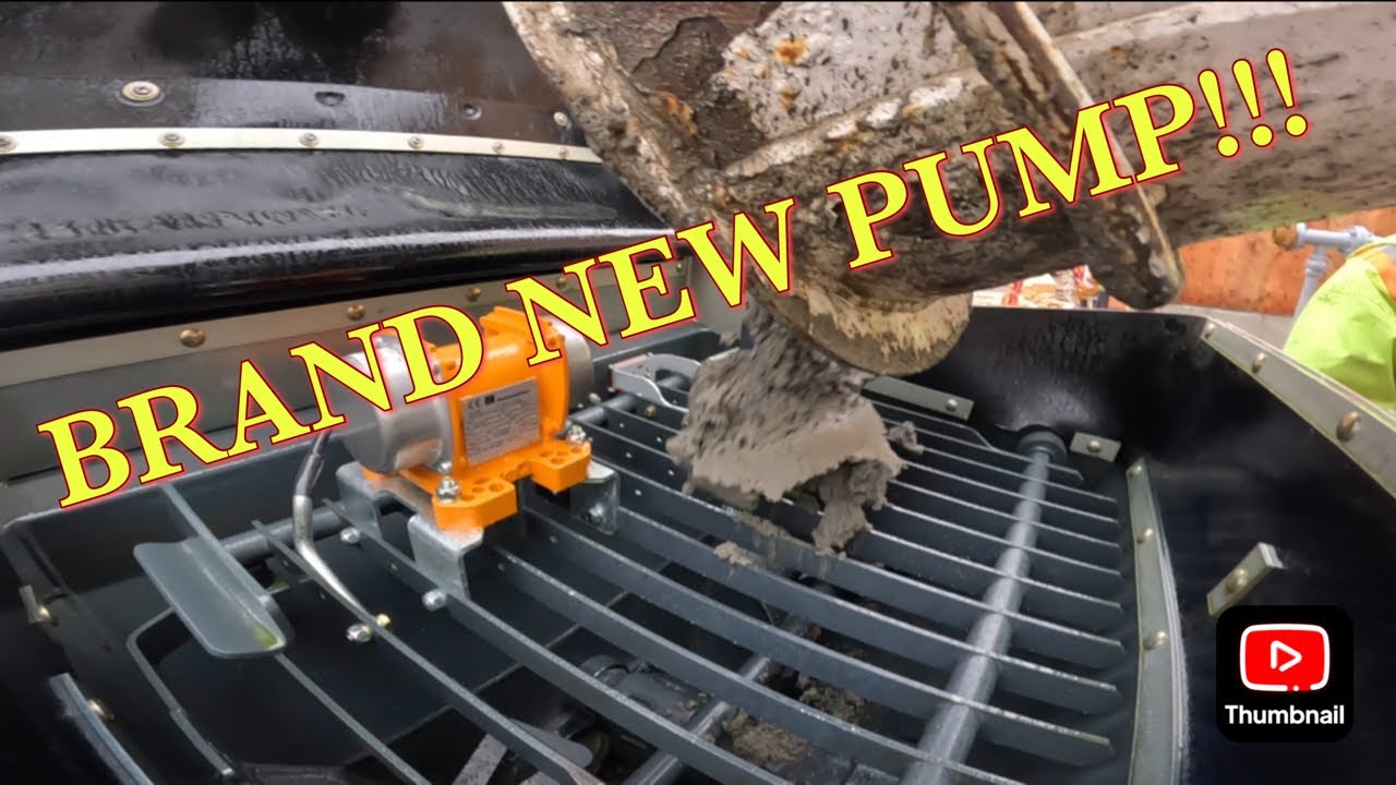 Breaking in a BRAND NEW Putzmeister 1005 trailer pump!!!