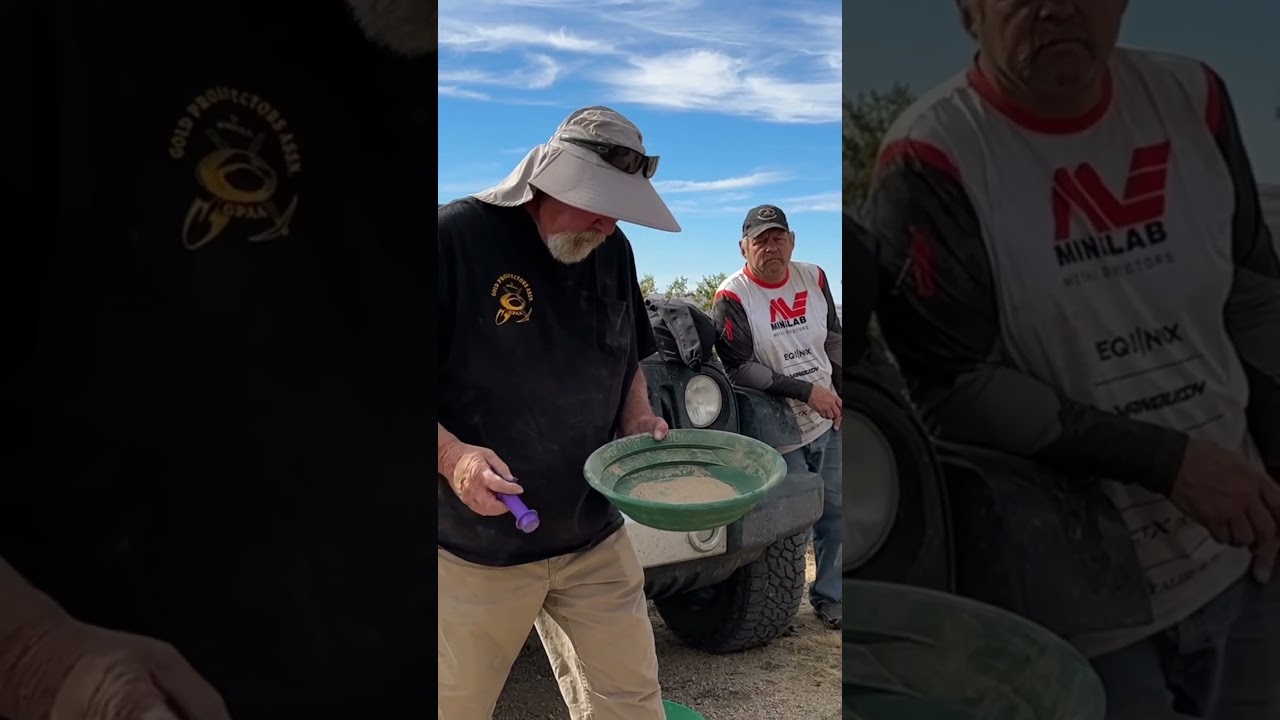 How to dry pan for GOLD with Kevin Hoagland Part 2 #goldrush #goldpanning #panning #fyp