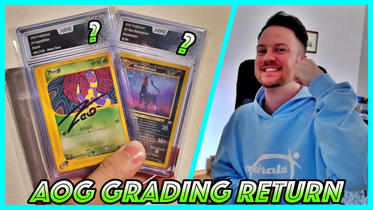 🔥THEZEROOFTIME Karten sind zurück🔥Absolute Objective Grading AOG Return😨😱💥 - POKEMON Grading Service