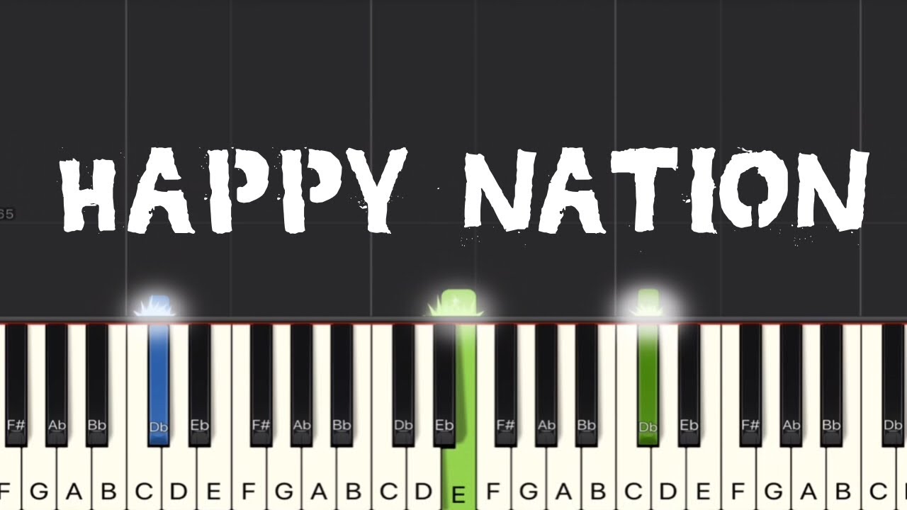 Ace of Base - Happy Nation Piano Tutorial | Medium