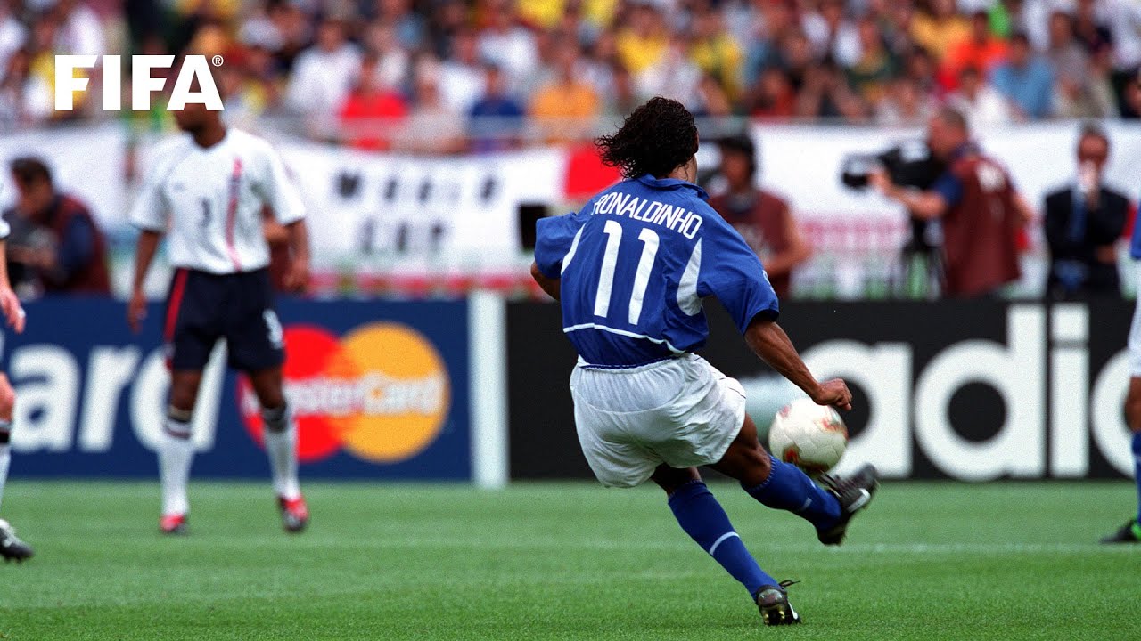 Ronaldinho's Free Kick Goal v England | 2002 FIFA World Cup