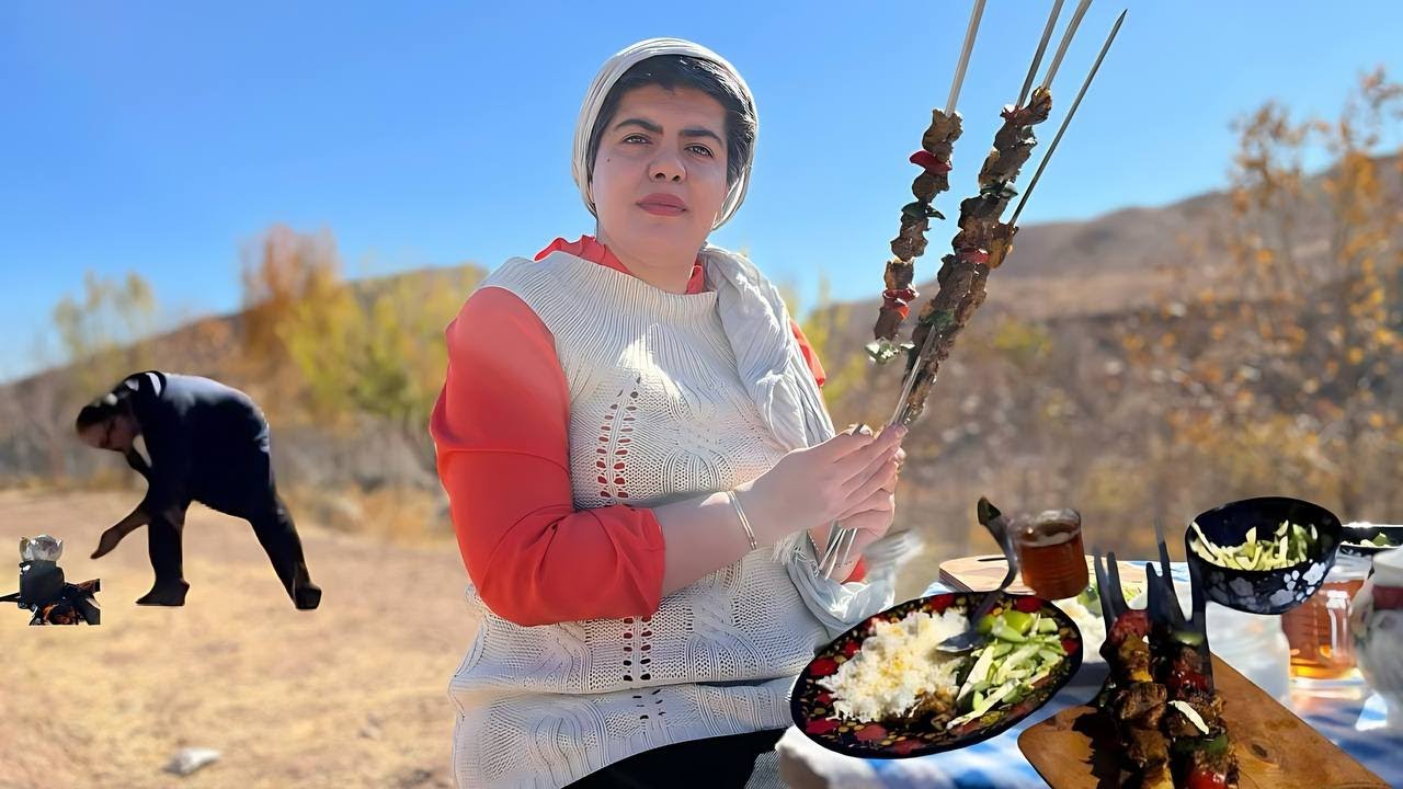«Autumn Mountain Chenjeh Kebab: The Aroma of Fire, Bells, and a Pure Nature Cooking Experience»