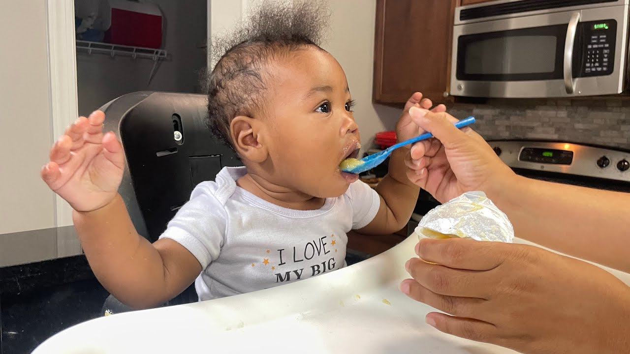 Baby Tries Applesauce for the First Time! 🍎😋 | Hilarious Reaction!