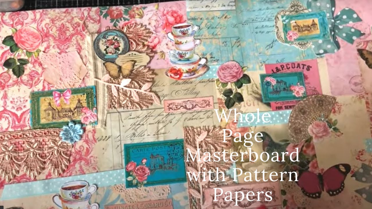 Whole Book Page Pattern Paper Master Board