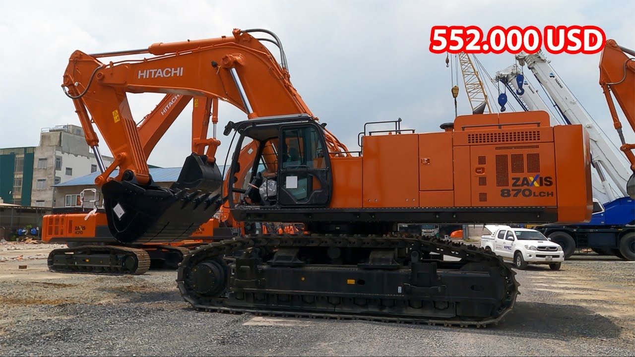 Trải Nghiệm Siêu Phẩm Khủng Long HITACHI ZAXIS 870 LCH- 5G - Được Mệnh Danh Là Căn Biệt Thự Di Động