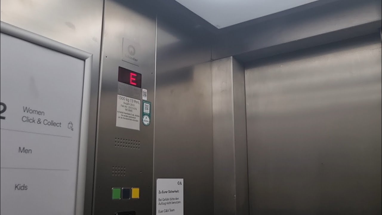 Fahrstuhl Schindler 5400 "Trafalgar" im Hamburger Meile Hamburg (C&A)