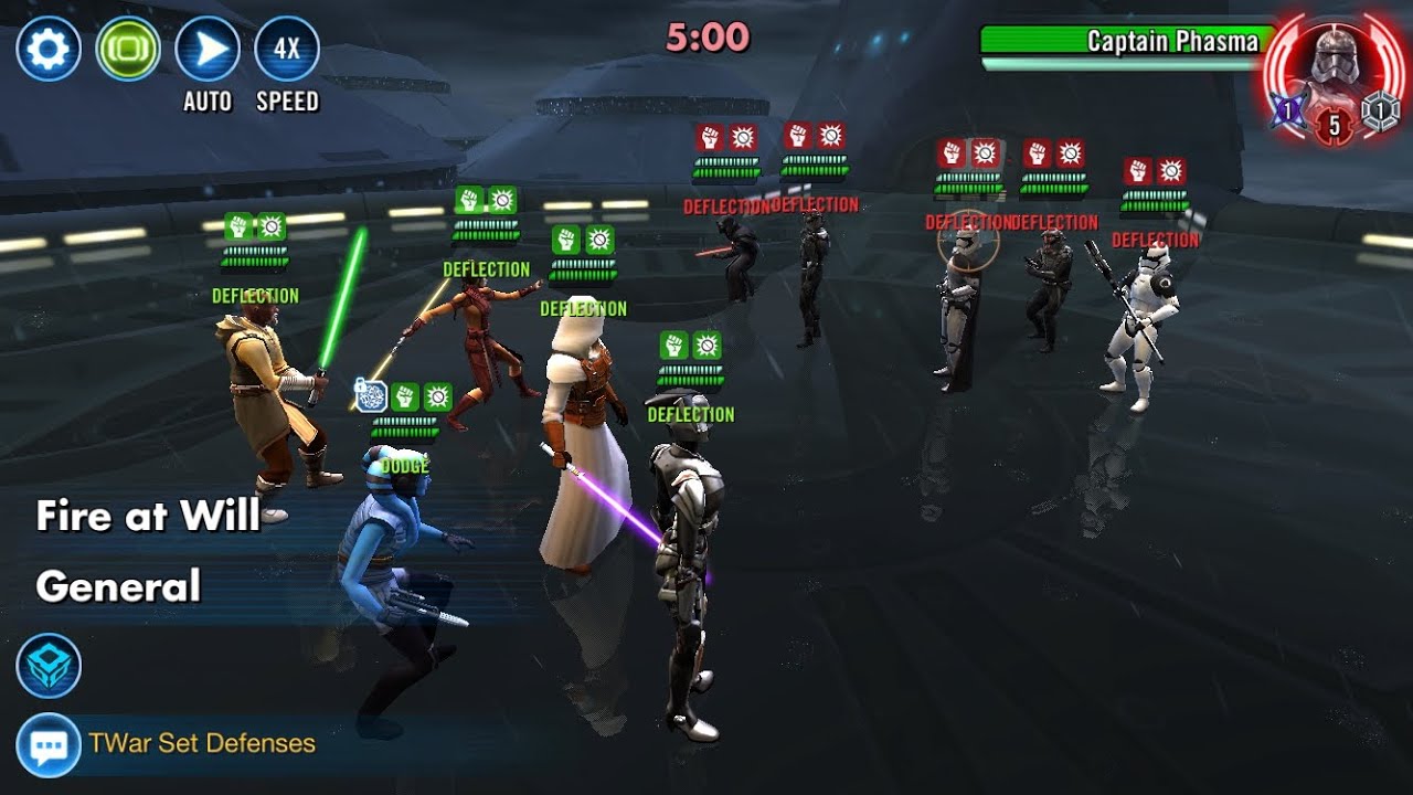 Mission Vao TW Omicron but she dies twice |5v5 TW SWGOH|