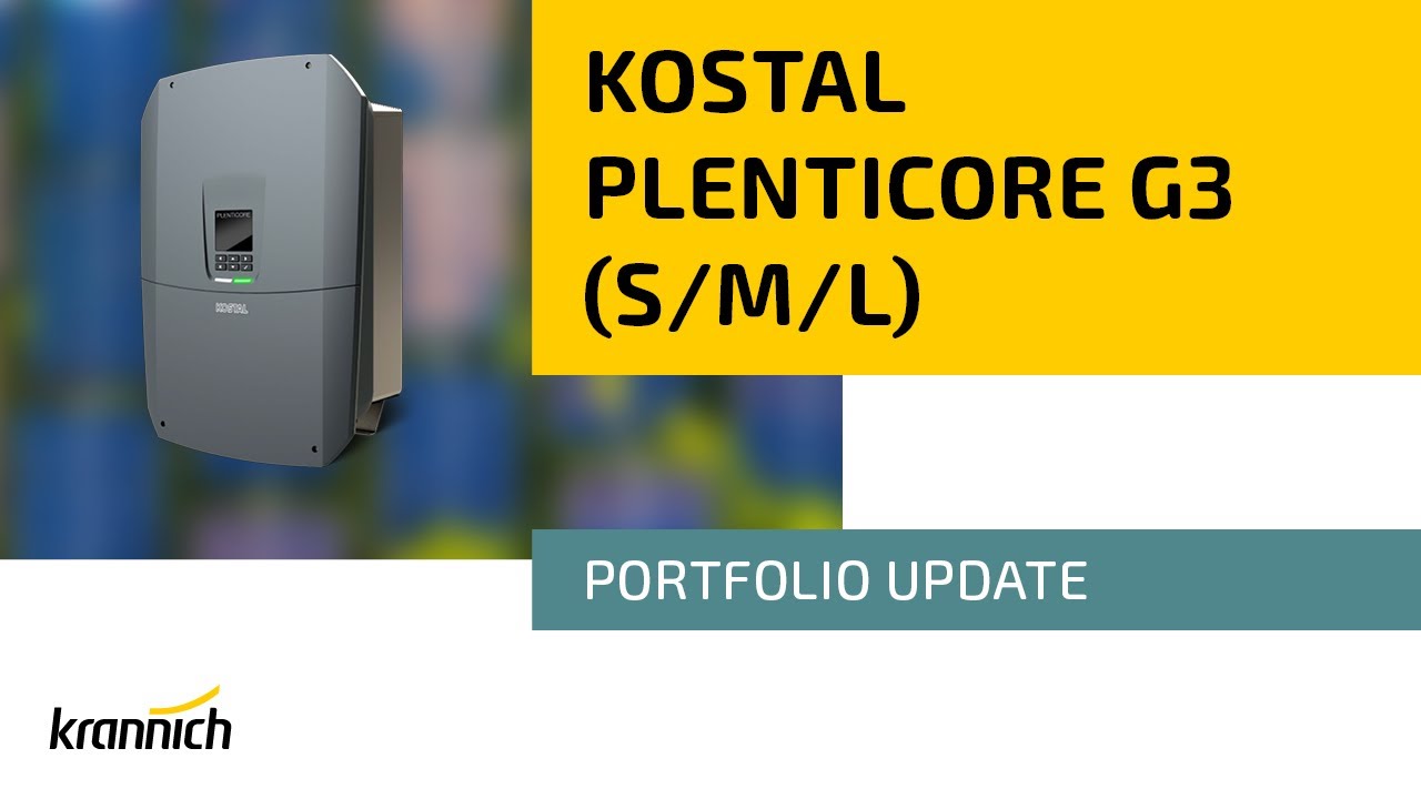 Kostal PLENTICORE G3 - Portfolio Update