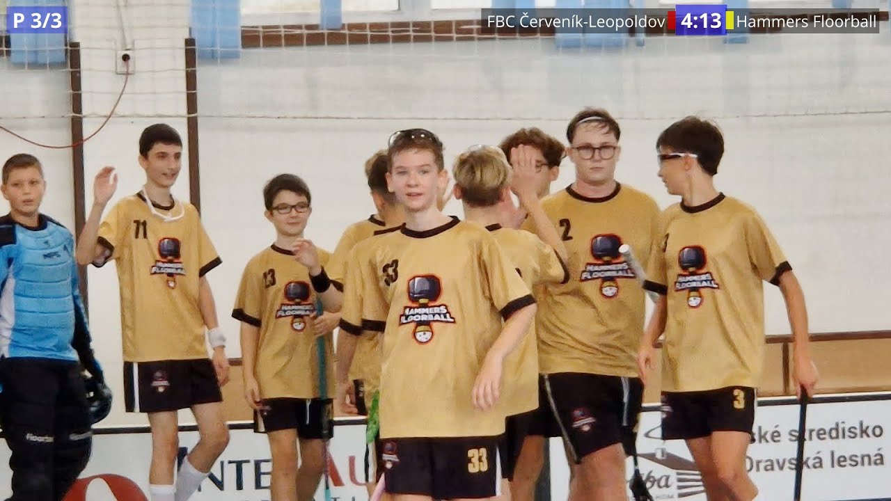 12.10.2025 FBC Červeník Leopoldov (4:13) Hammers Floorball