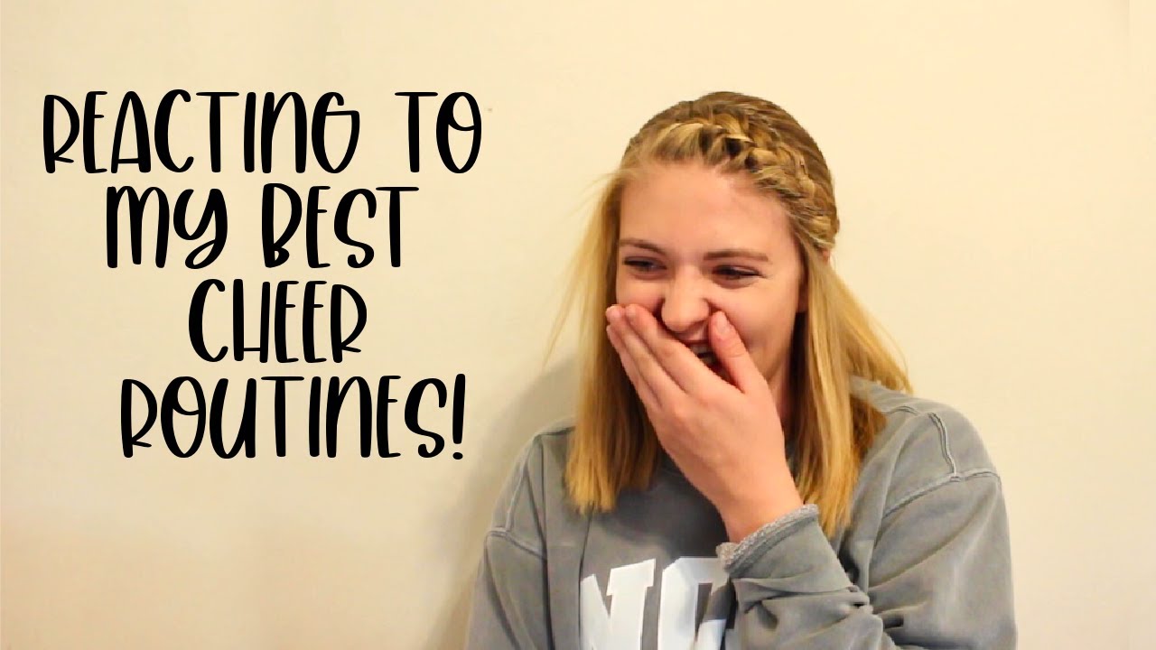 reacting to my best cheer routines (pt. 1!!)