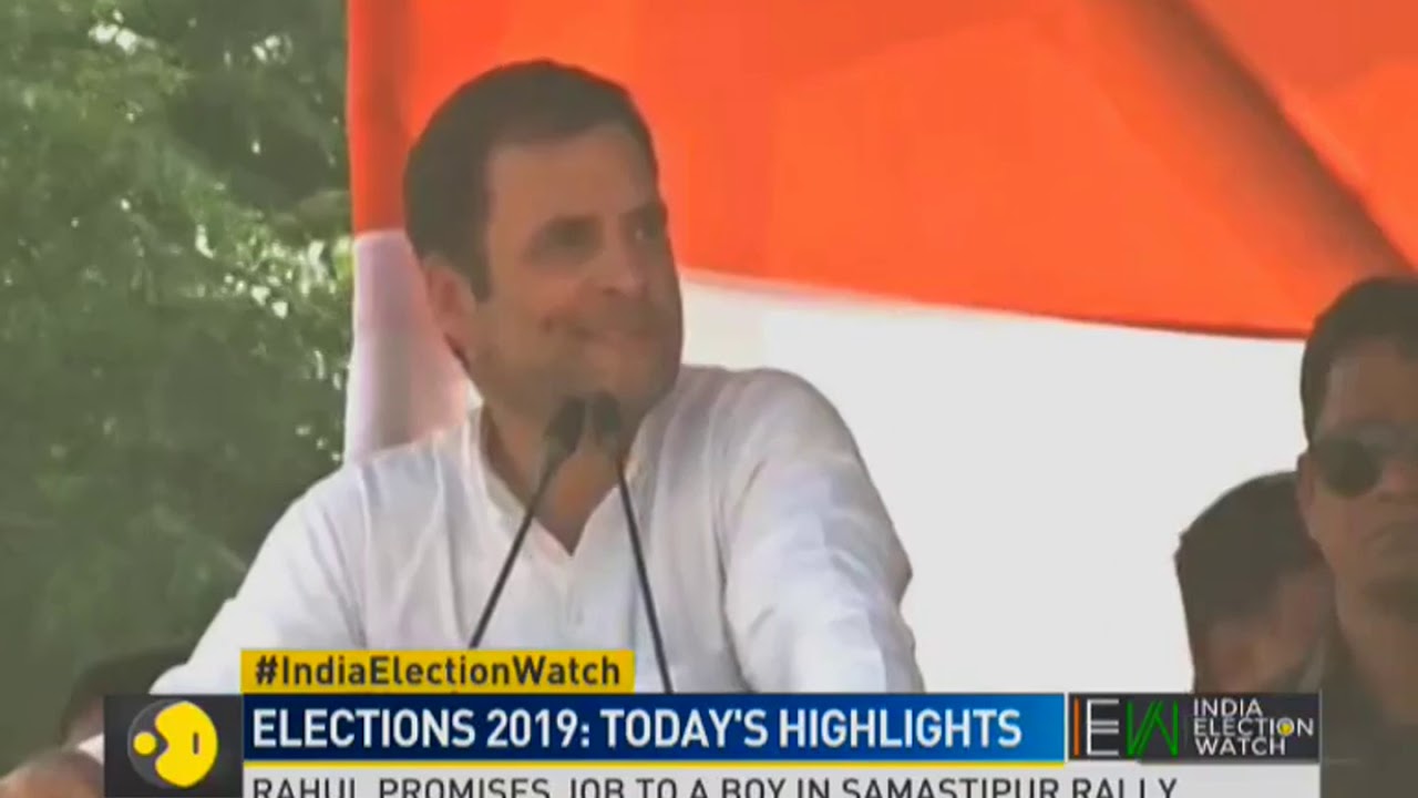 India Election Watch: Rahul promises job to a boy in Samastipur rally