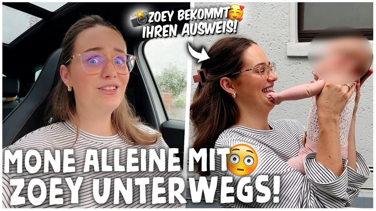 MONE ALLEINE mit ZOEY UNTERWEGS!🫣 + ZOEY bekommt ihren AUSWEIS!🥹🥰 | kobexmone