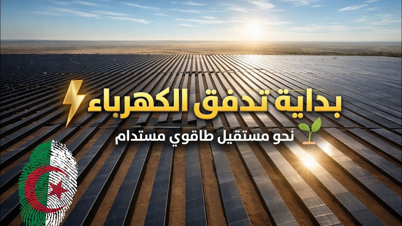 حدث إستراتيجي مَرَّ مرور الكرام ... بداية الاستغلال الرسمي للكهرباء الخضراء من لغروس ببسكرة 