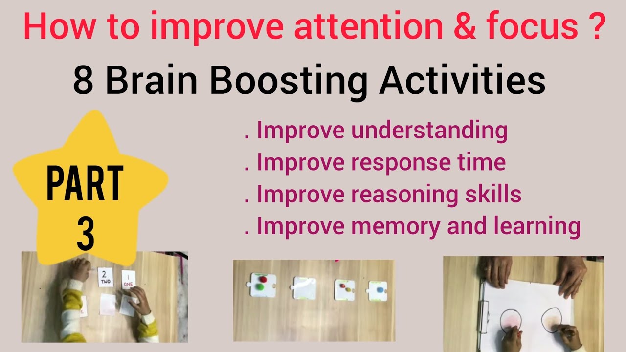How to improve attention & focus in kids?Part 3/बच्चे की ऐटेंशन कैसे बढ़ाये? brain boosting activity