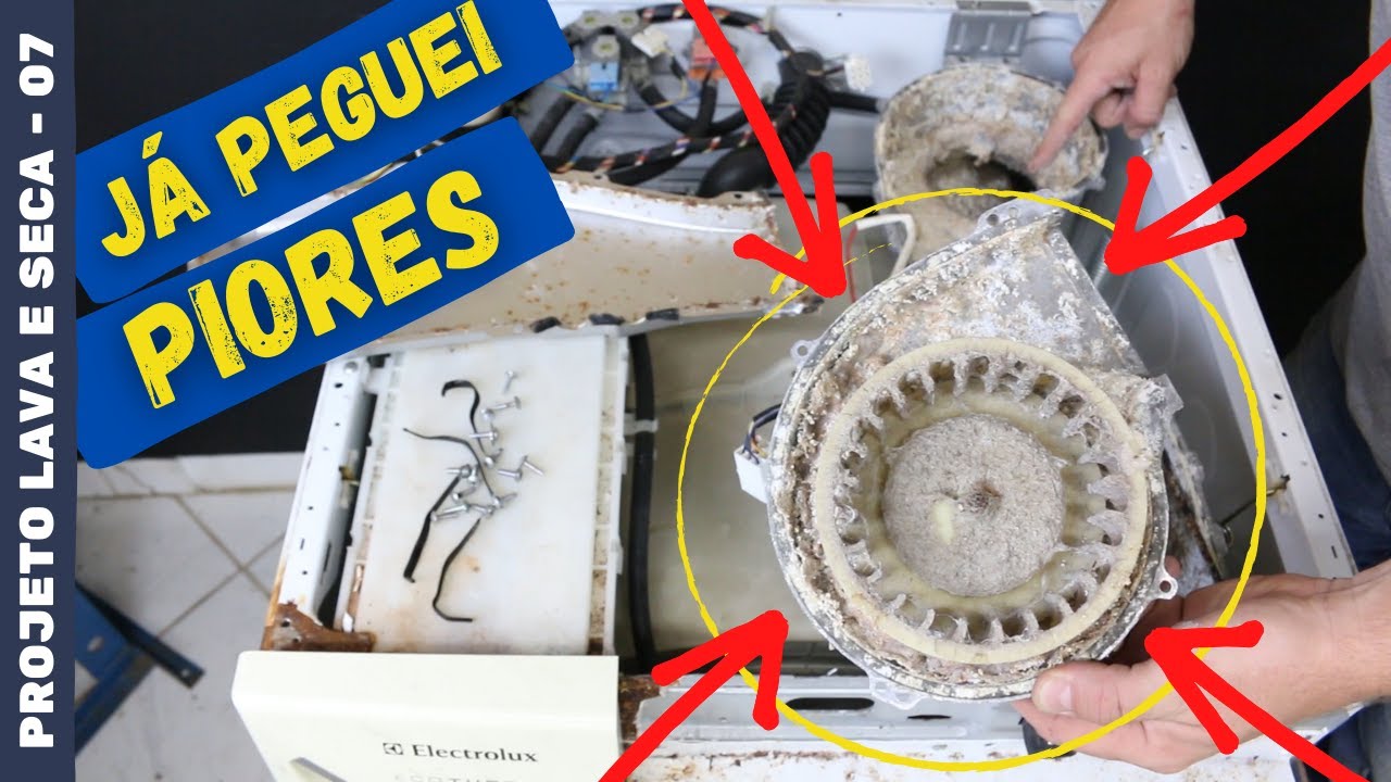 OLHA A SUJEIRA - Desmontei o duto de secagem da lava e seca da SUCATA