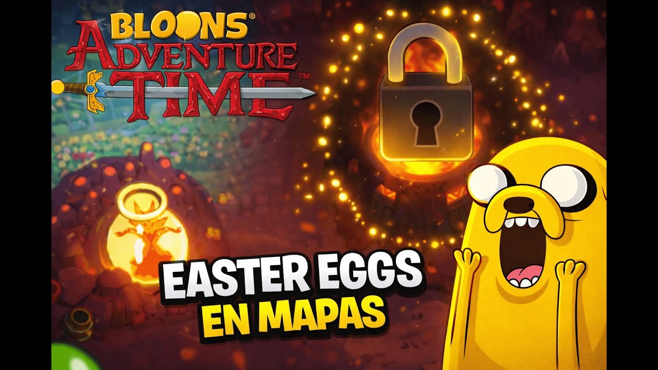 Easter Eggs OCULTOS en Mapas que NO CONOC&Iacute;AS - Bloons Adventure Time Td - Espa&ntilde;ol