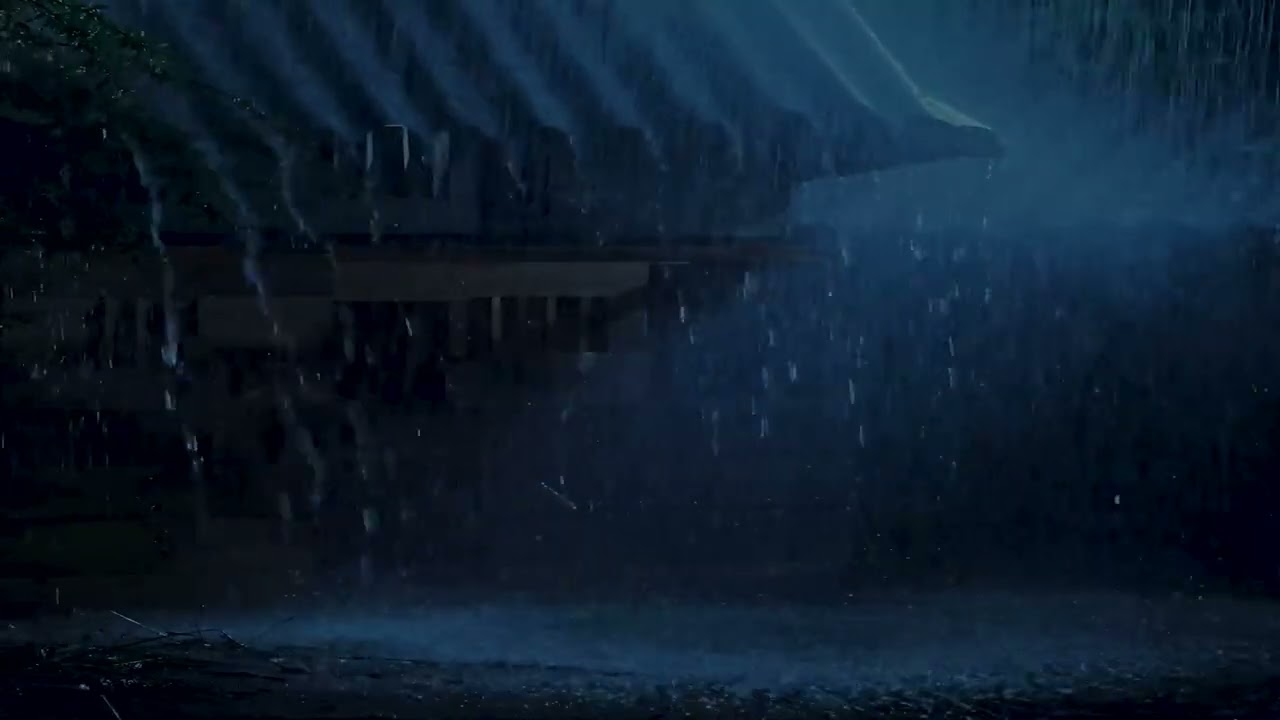 A Slow Night with Rain Above the Roof | Gentle Sounds for Peace and Rest