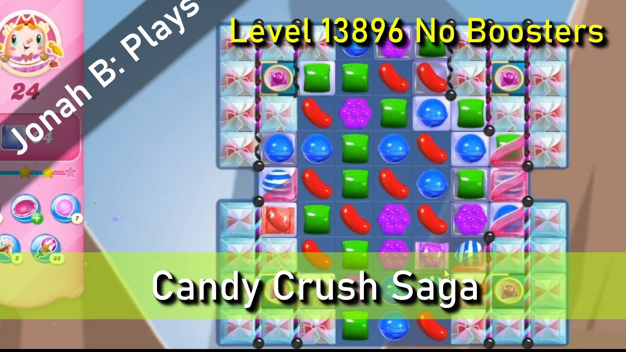 Candy Crush Saga Level 13896 No Boosters