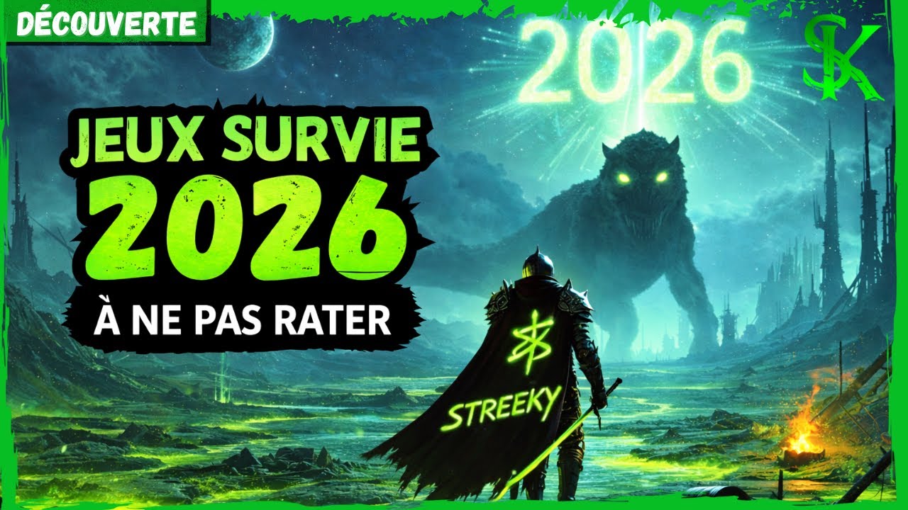Mes MEILLEURS JEUX DE SURVIE pour 2026 ! (TOP Survival games) [FR]