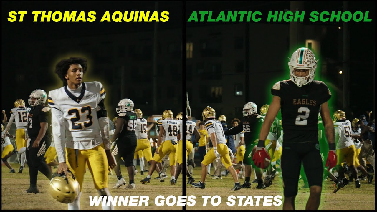 Double Overtime Thriller | Atlantic High School vs St Thomas Aquinas | High School Football
