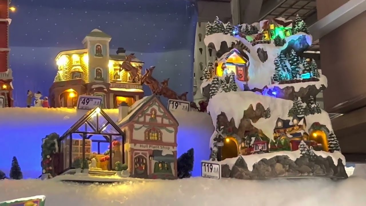 Christmas Village Collections #caroletownecollections #christmastown #lowes #christmasdecor