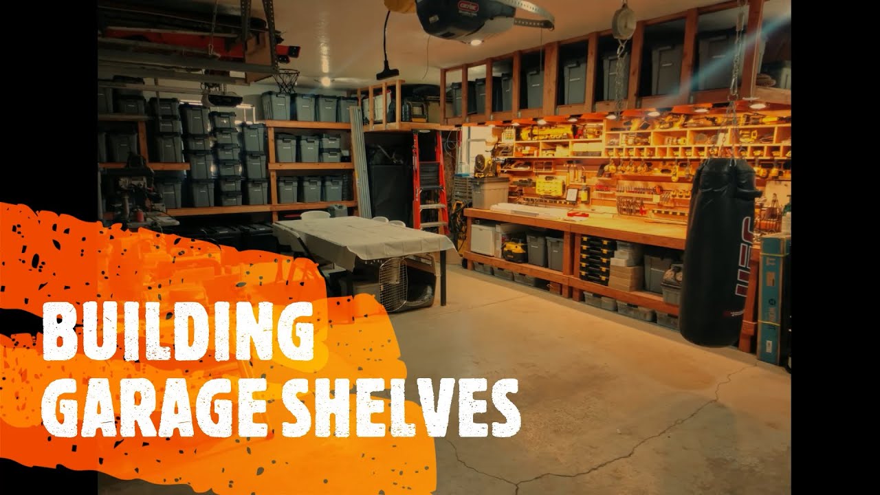I BUILT GARAGE SHELVES