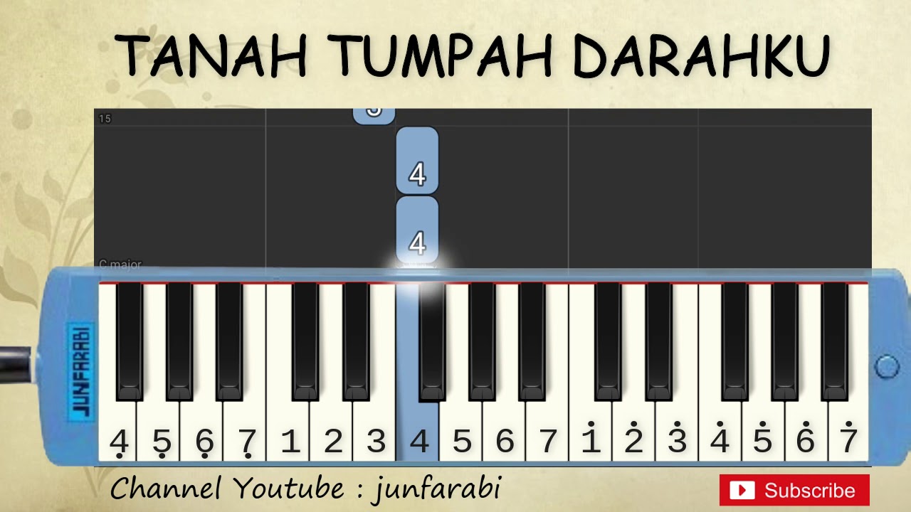 not pianika tanah tumpah darahku - tutorial pianika