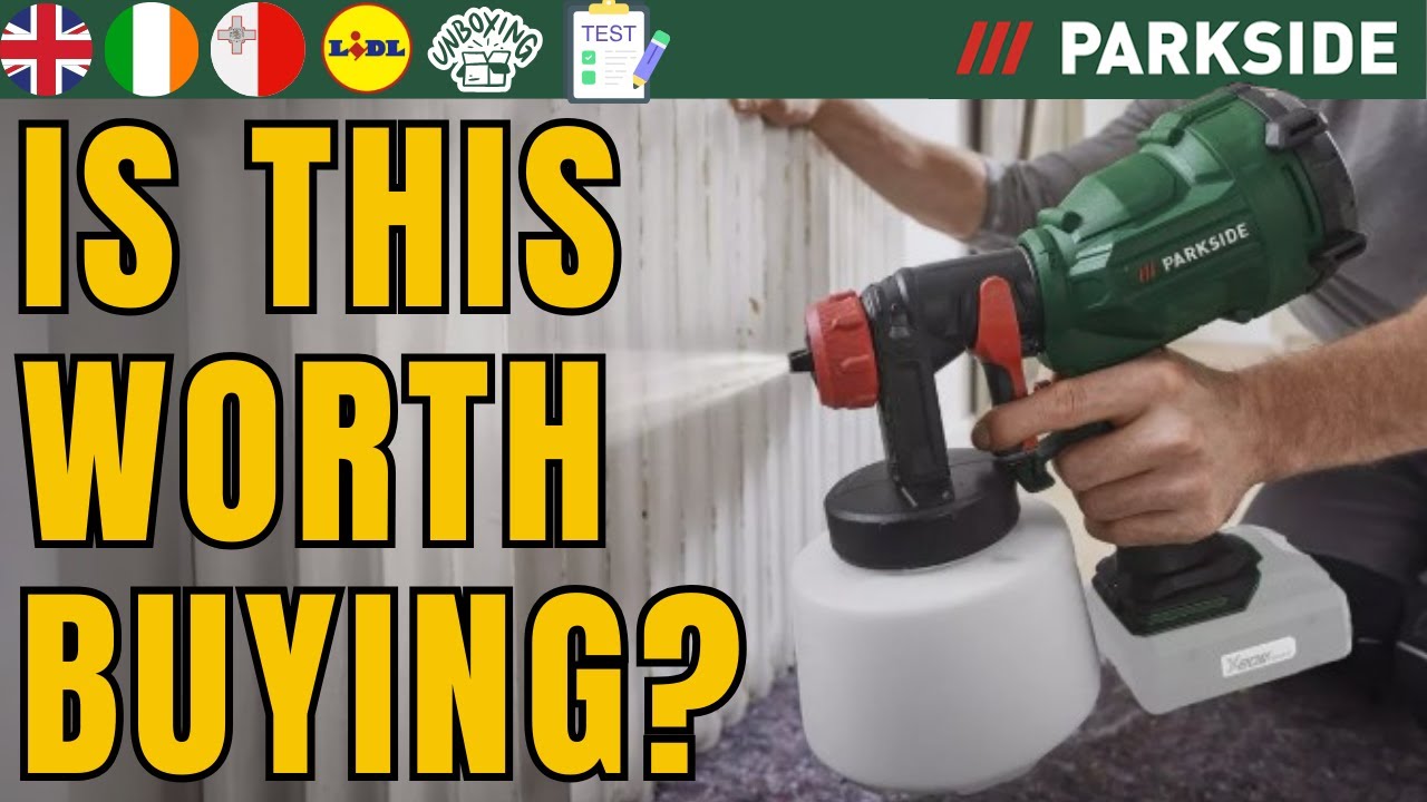 CORDLESS PAINT SPRAYER Parkside PFSA 20-Li B2 UK ENGLISH IRISH MALTESE IL-LINGWA MALTIJA  LIDL