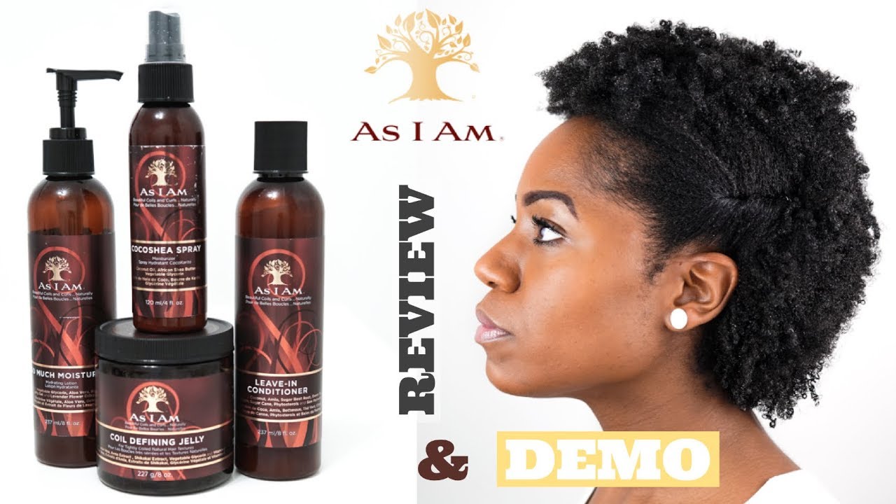 AS I AM (WASH N GO STYLING on NATURAL HAIR) (REVIEW & DEMO)
