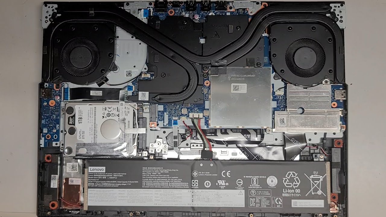 Lenovo Legion 5 17ARH05H Disassembly RAM SSD Hard Drive Upgrade No Power Not Charging Repair Fix