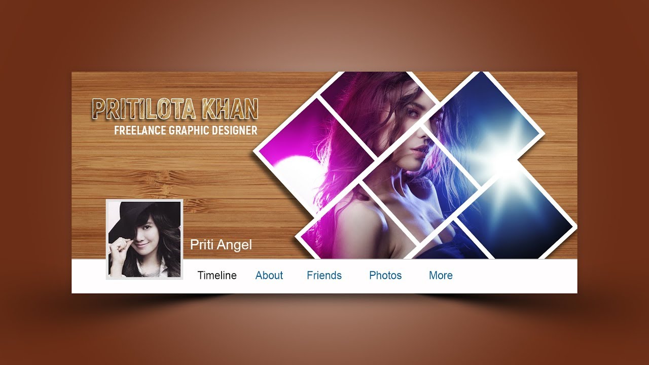 Stylish Wood Facebook Cover Design - Photoshop Tutorial