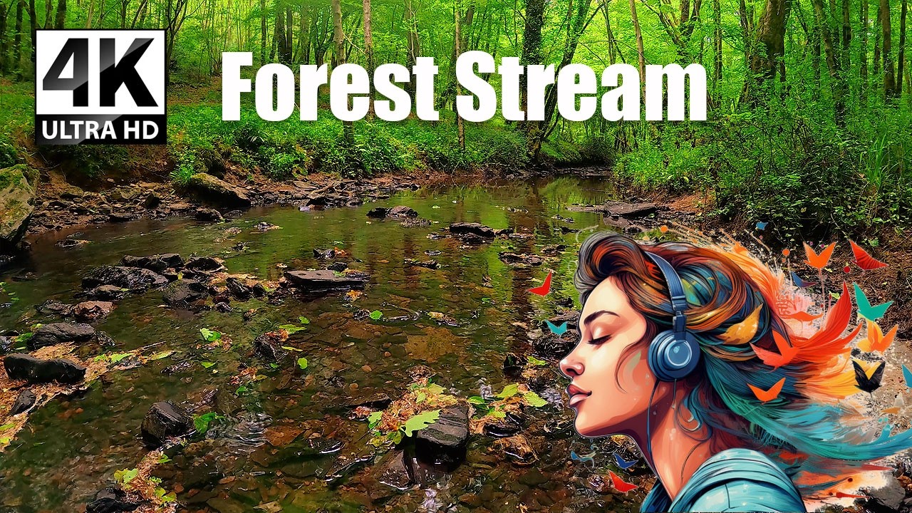 Peaceful Woodland Creek for Sleep & Meditation