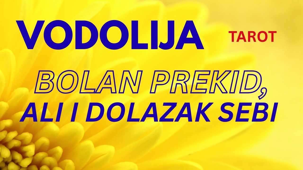 VODOLIJA MART 2026. - BOLAN PREKID, ALI I POVRATAK SEBI