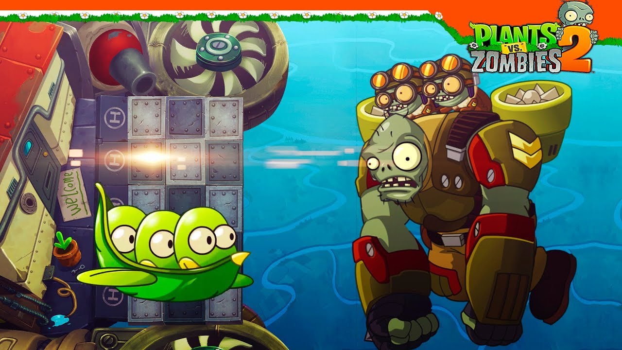 🌟 НОВЫЙ ЛЕТАЮЩИЙ ГАРГАНТЮА ☁️ Plants Vs Zombies 2 (Растения Против Зомби 2) Прохождение