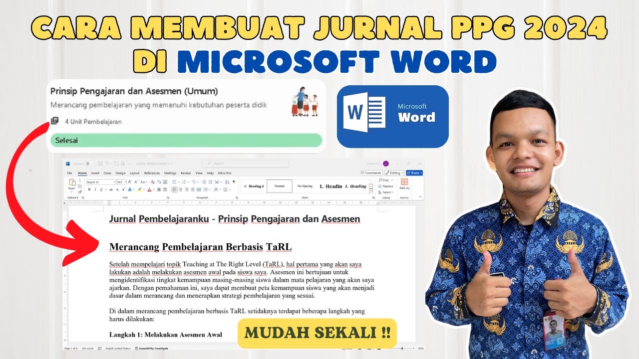 Cara Membuat Jurnal PPG 2024 Di Microsoft Word