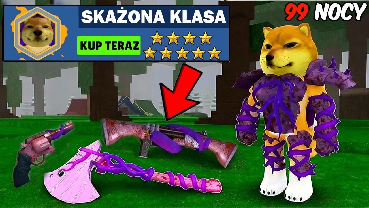 STWORZYŁEM SKAŻONĄ KLASĘ z nowych ITEMÓW na TRYB TRUDNY w 99 NOCY W LESIE